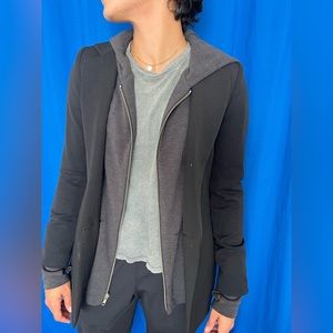 Reese + Riley Black Black w/ Grey Hoodie